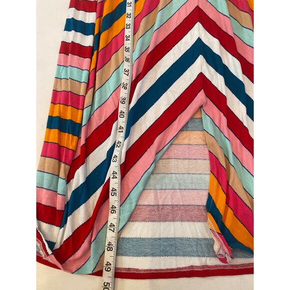 Lane Bryant Colorful Chevron Stripe Mid-Calf Sheath Dress EUC Sz 14/16 Knit - Picture 12 of 15